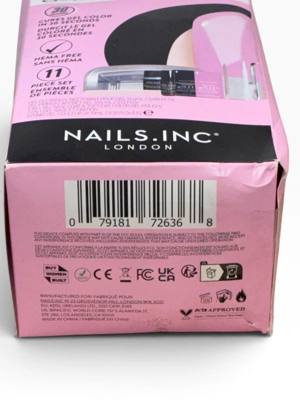 Nails Inc. London GELLED-MANICURE STARTER KIT NEW IN BOX***